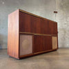 Mid Century Modern Walnut Stereo Cabinet