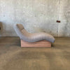 Mid Century Wave Chaise Lounge Chair