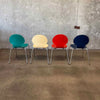 Set of Four Stacking Dining Chairs
