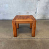 Vintage Solid Oak Side Table
