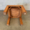 Vintage Solid Oak Side Table