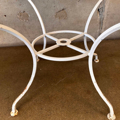 Mid Century Modern Steel Patio Table & Four Chairs
