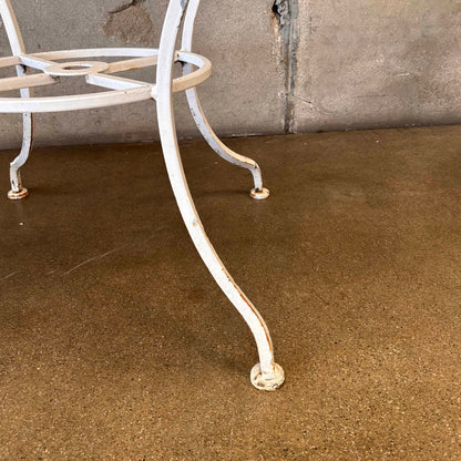 Mid Century Modern Steel Patio Table & Four Chairs