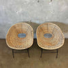 Pair of Wicker Patio Chairs