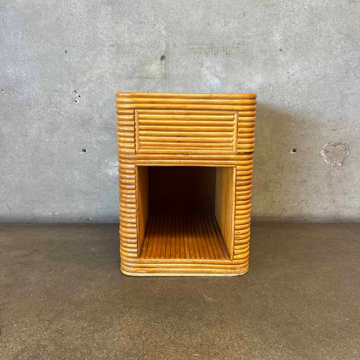 Vintage Pencil Reed End Table
