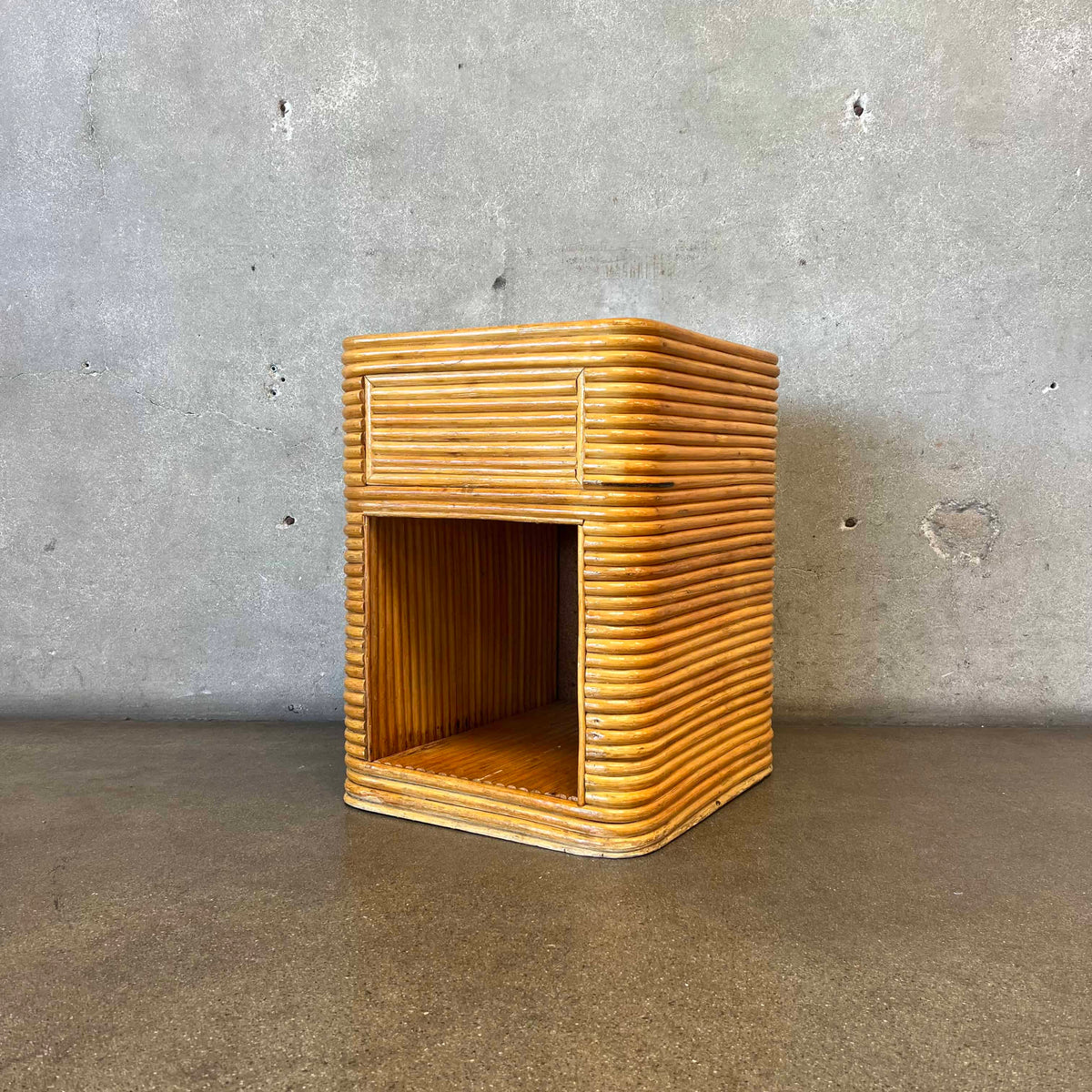 Vintage Pencil Reed End Table