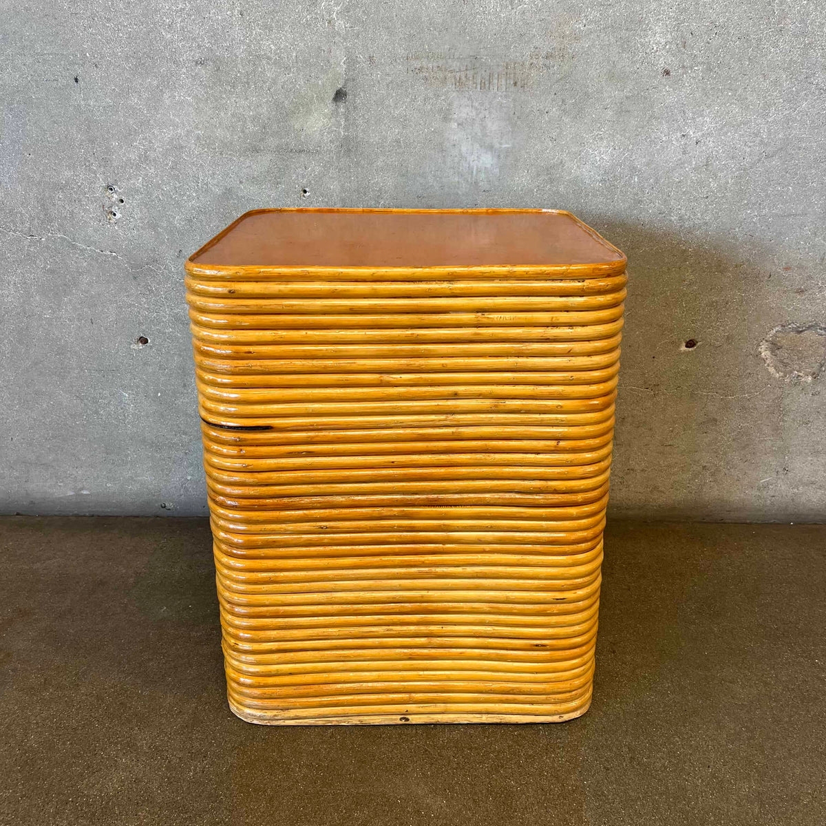 Vintage Pencil Reed End Table