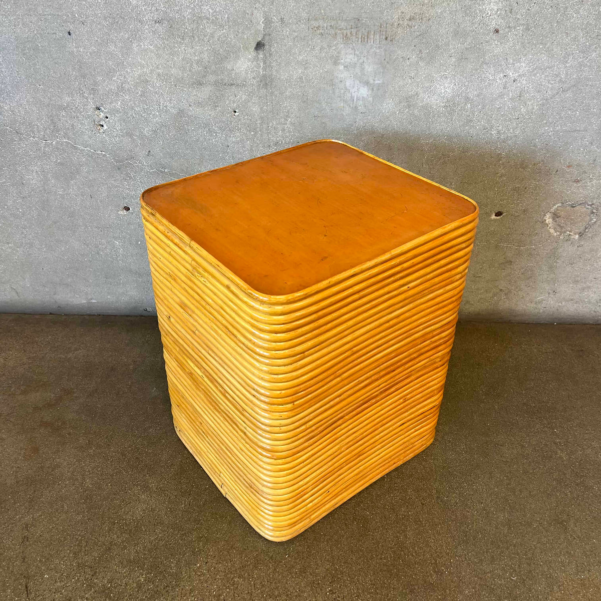 Vintage Pencil Reed End Table