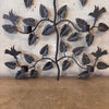 Vintage Iron Folk Art Tree w/ Birds & Candle Holders