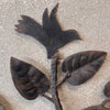 Vintage Iron Folk Art Tree w/ Birds & Candle Holders