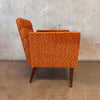 Mid Century Modern Upholstered Chair w/ Tufted Back