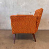 Mid Century Modern Upholstered Chair w/ Tufted Back