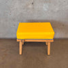 True Colors Stool Wood w/ Yellow Vinyl & Zipper