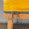 True Colors Stool Wood w/ Yellow Vinyl & Zipper