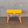 True Colors Stool Wood w/ Yellow Vinyl & Zipper