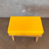 True Colors Stool Wood w/ Yellow Vinyl & Zipper