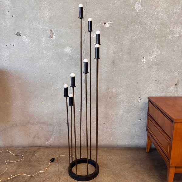 Mid Century Modern Cattail Floor Lamp