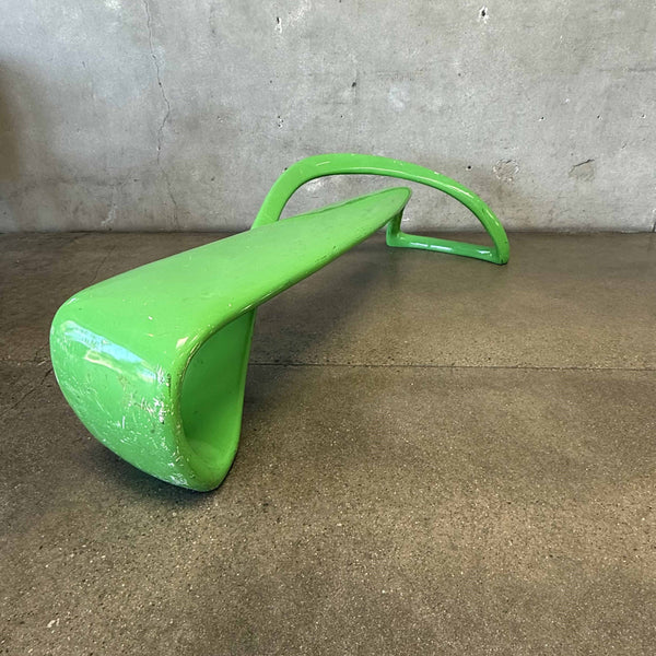 Green Morphius Organic Shaped Indoor/Outdoor Bench