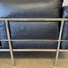 Black Leather Le Corbusier Style LC2 Two Seater Sofa