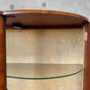 Early 20th Century Art Deco Tiger Oak Curio Cabinet w/ Light