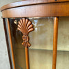 Early 20th Century Art Deco Tiger Oak Curio Cabinet w/ Light