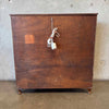 Early 20th Century Art Deco Tiger Oak Curio Cabinet w/ Light
