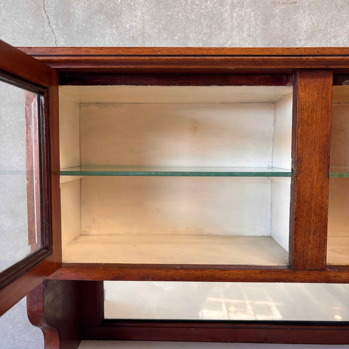 Antique Step Back Dental Cabinet