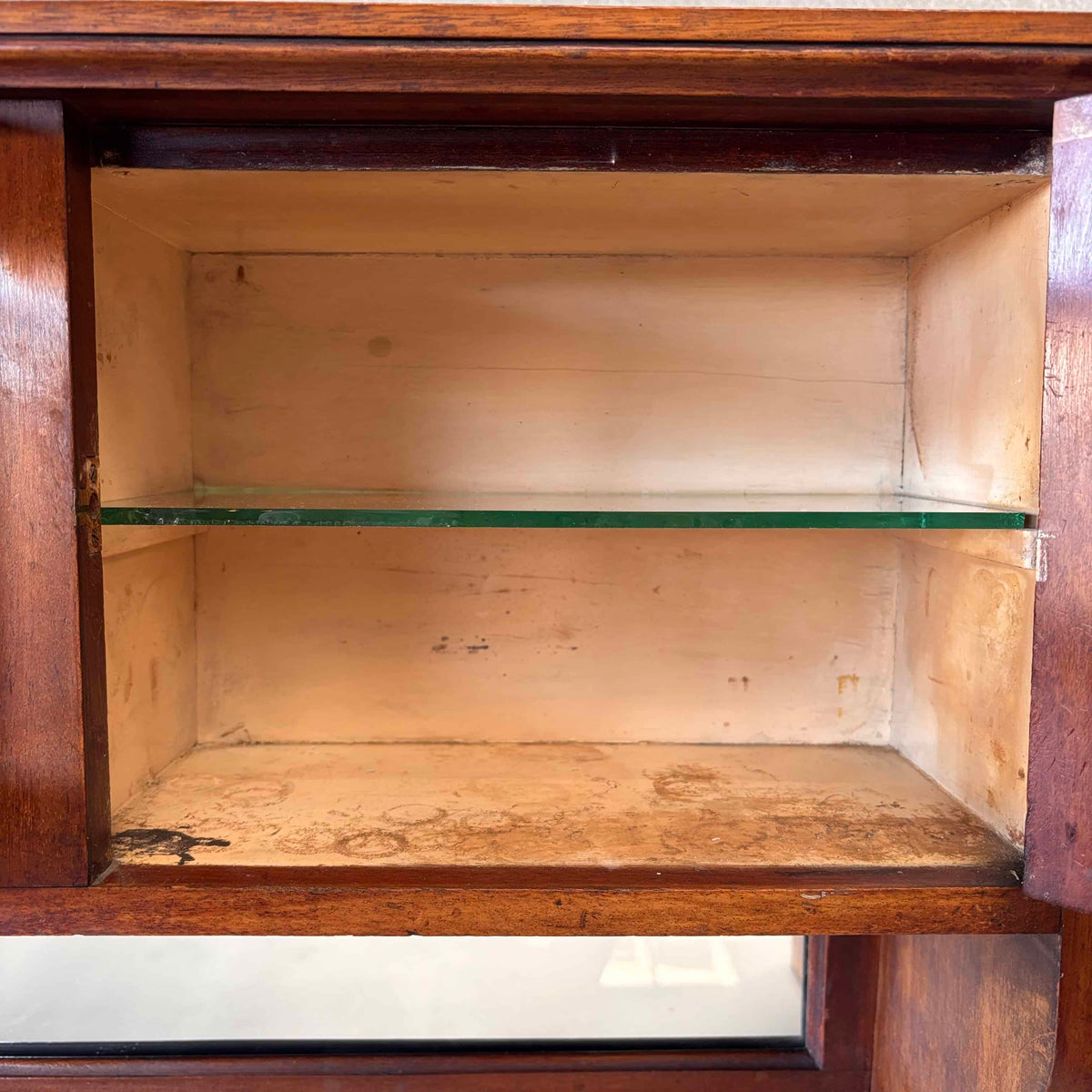 Antique Step Back Dental Cabinet