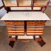 Antique Step Back Dental Cabinet