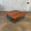 Mid Century Square Walnut Coffee Table