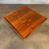 Mid Century Square Walnut Coffee Table