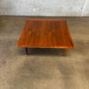Mid Century Square Walnut Coffee Table