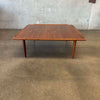 Mid Century Square Walnut Coffee Table