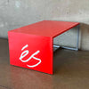 Red Coffee Table/Side Table wth éS Skatboarding Logo Steel Frame