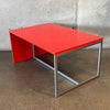 Red Coffee Table/Side Table wth éS Skatboarding Logo Steel Frame