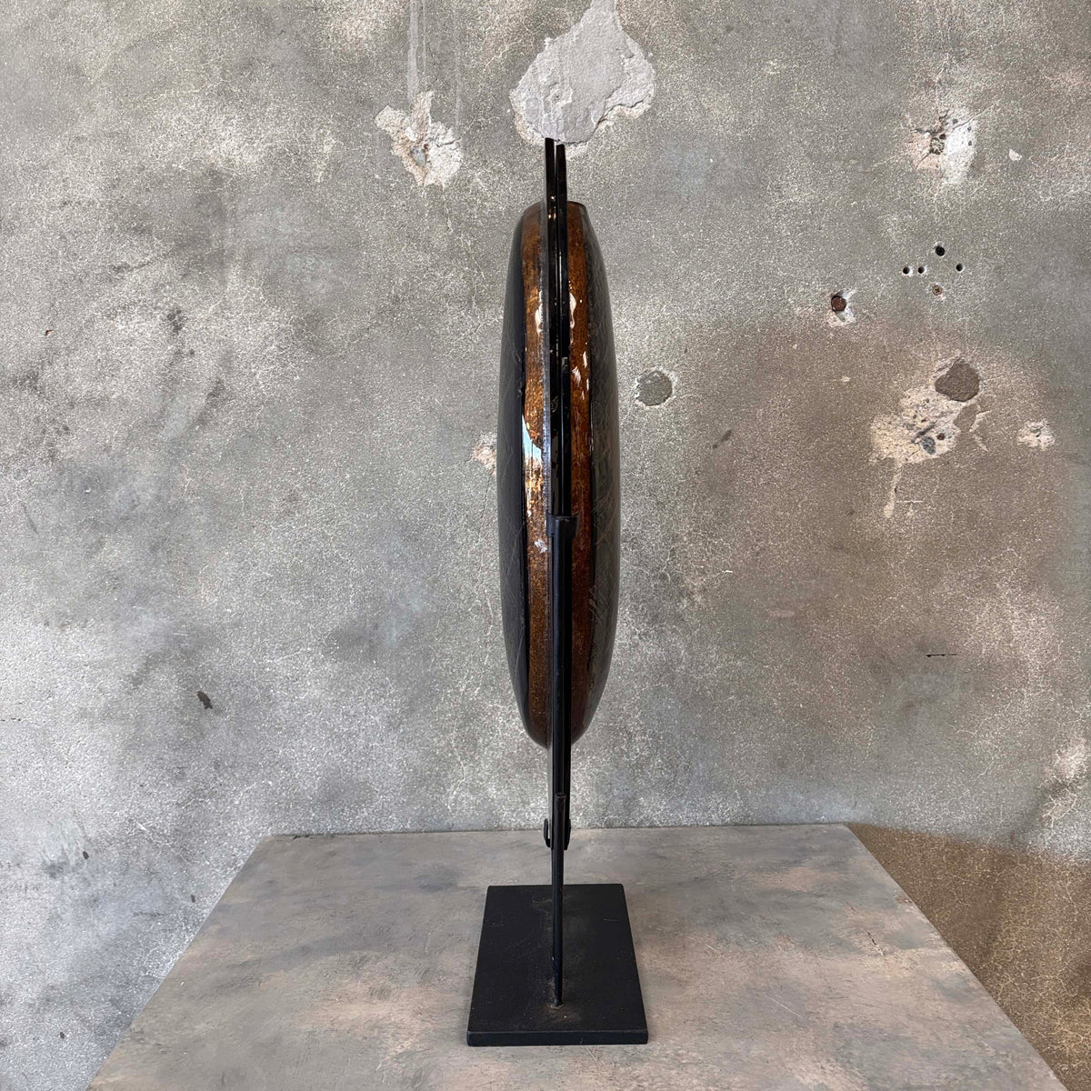 Table Art Glass Vase by Evan Designs California Modern - Signed "Evans"