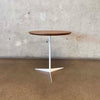 Thinline Adjustable Side Table w/ Plywood Top & Iron Base