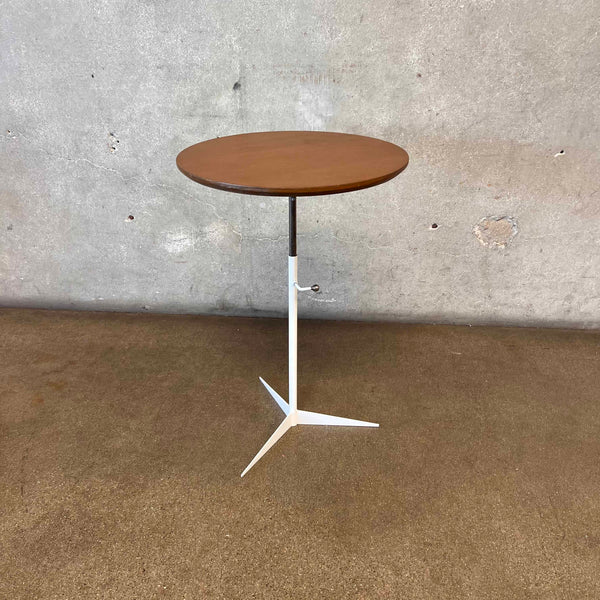 Thinline Adjustable Side Table w/ Plywood Top & Iron Base