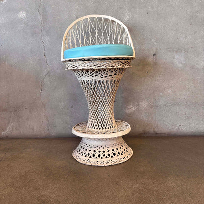 Mid Century Modern Spun Fiberglass High Chair by Russel Woodard