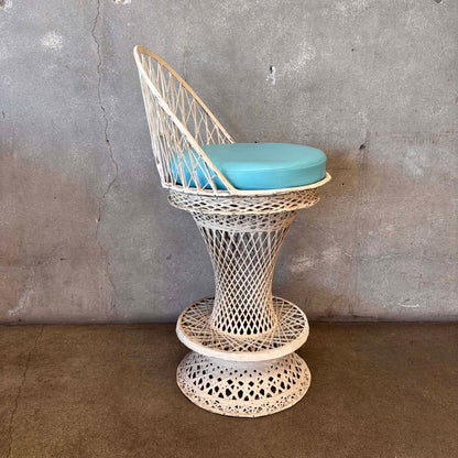 Mid Century Modern Spun Fiberglass High Chair by Russel Woodard