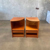 Pair Mid Century Danish Teak Nightstands