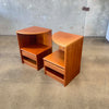 Pair Mid Century Danish Teak Nightstands