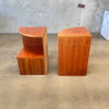 Pair Mid Century Danish Teak Nightstands