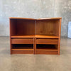 Pair Mid Century Danish Teak Nightstands