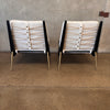 Jonathan Adler Ebonized Boomerang Chairs