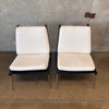 Jonathan Adler Ebonized Boomerang Chairs