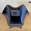 Antique Empire Chair w/Blue Velvet