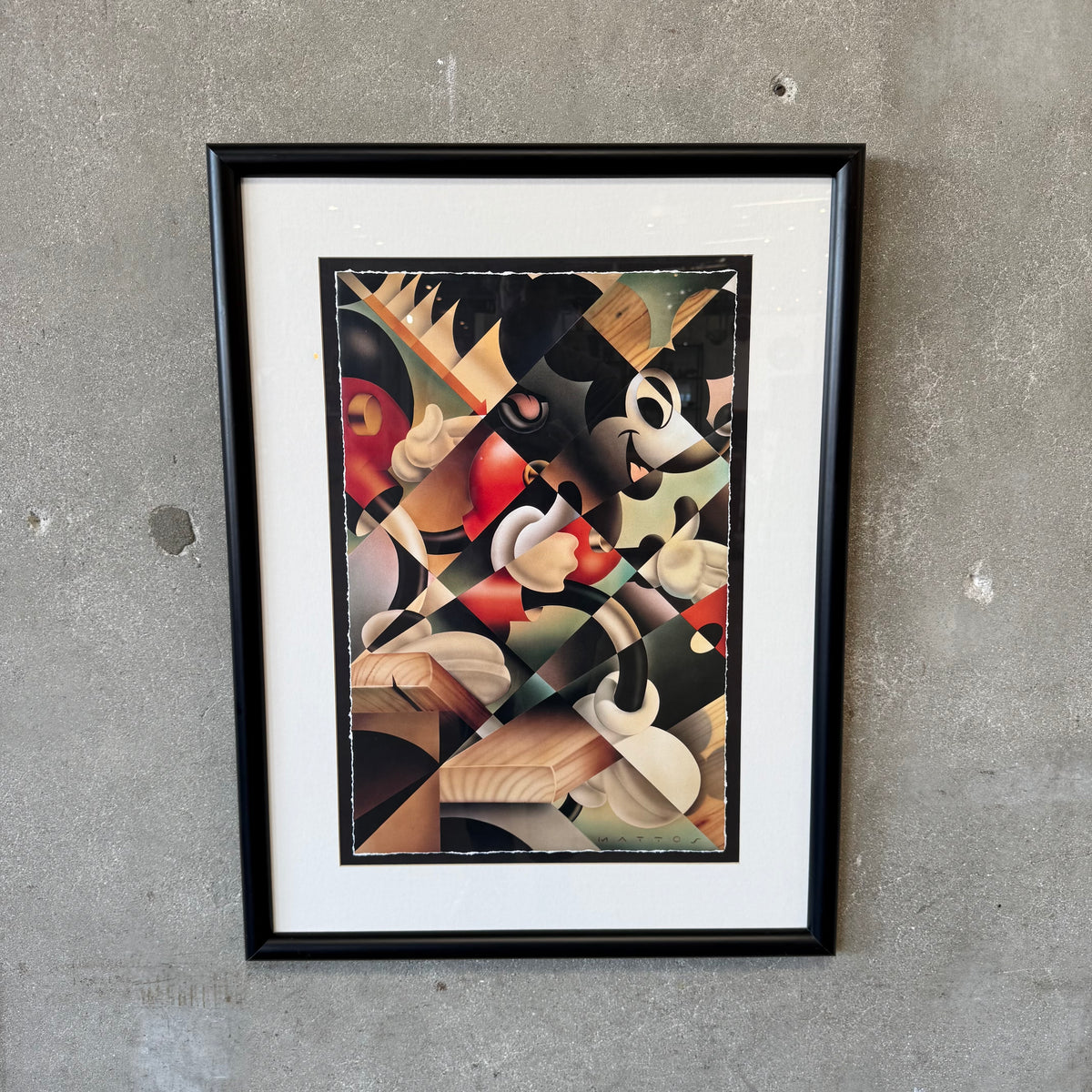 John Mathos Mickey Descending Art Print