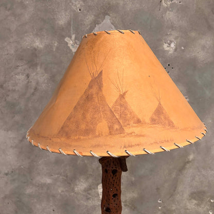 Vintage Cholla Cactus Wood Floor Lamp/Teepee