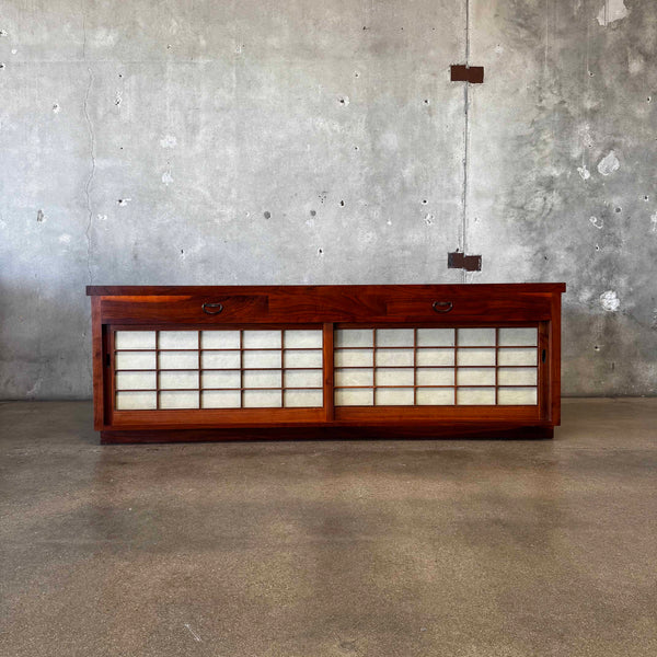 Mid Century Walnut Credenza